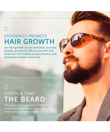 Premium Hair Growth Oil Spray with Biotin & Caffeine for Stronger, Thicker, Longer Hair - 1.7 oz - Buy Online on GoSupps.com