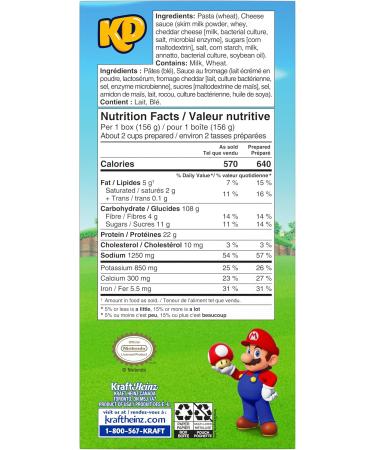 Kraft Dinner Super Mario Shapes Macaroni & Cheese 156 gr Box - Buy Online on GoSupps.com