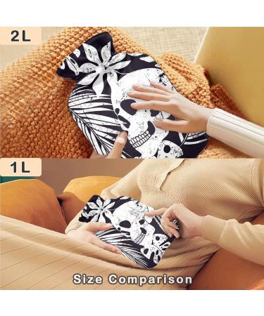 NAANLE PALMBLATT Stop Hat Mark Mit Heath - 2L Transparent Hot Water Bottle for Pain Relief | Ideal for Bed Hands & Feet - Buy Online on GoSupps.com