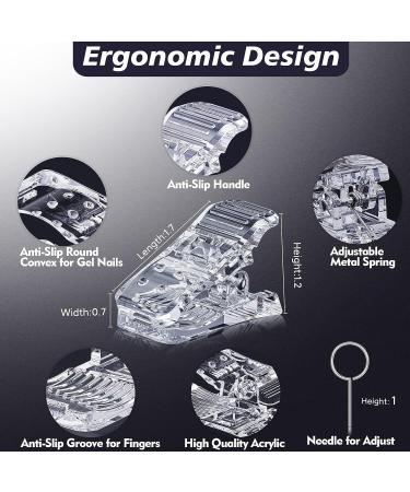 Gefaxi 10 Pcs Adjustable Nail Clips for Poly Gel Nails | Gel Extension Nail Kit Tool with 2 Adjust Needles | DIY Nail Art Manicure Clips - Buy Online on GoSupps.com