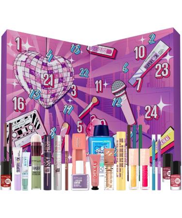 Maybelline New York Calendrier de l'Avent 2025 Coffret 24 Produits de Maquillage Grand Format Teint Regard L vres & Ongles - Buy Online on GoSupps.com