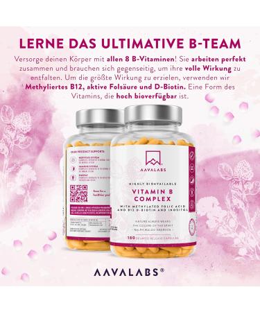 High Dose Vitamin B Complex - 180 Capsules with 8 Essential B Vitamins | Boost Energy & Health - Buy Online on GoSupps.com