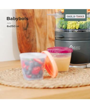 Babymoov Babybols Storage Containers for Baby Food - 6-Part Set with Hermetic Rotating Lock 250 ml | Ideal for International Shipping - Buy Online on GoSupps.com
