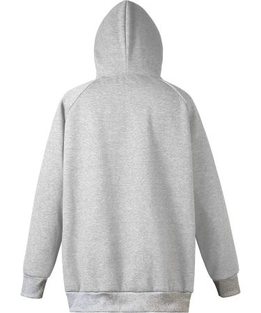 Cat Dog Carrier Hoodie - Pet Pouch Sweatshirt for Puppy Kitten - Kangaroo Unisex Hoodie - Adult Medium Light Grey - Buy Online on GoSupps.com