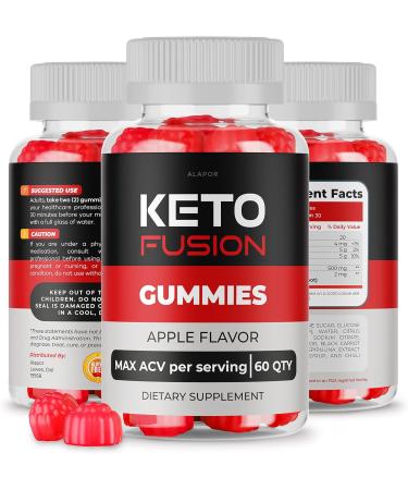 Alapor Keto Fusion Strawberry ACV Gummies - 30 Days Supply | Vitamins Infused | Keto-Friendly - Buy Online on GoSupps.com