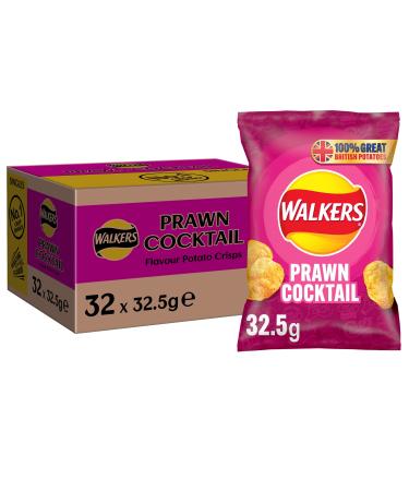 Walkers Crisps Prawn Cocktail (64 x 32.5g)