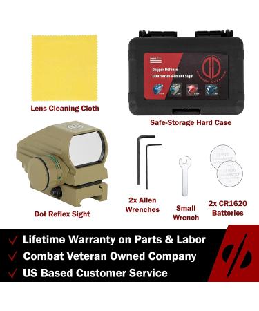 DDHQ Red Dot Reflex Sight Scope with Quick Detach Mount - Veteran Owned Company - Buy Online on GoSupps.com