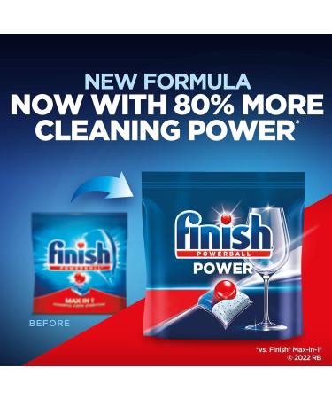 Buy Finish Power 76ct Dishwasher Detergent - Powerball Dishwashing Tablets for Spotless Shine | International Shipping Available - Buy Online on GoSupps.com