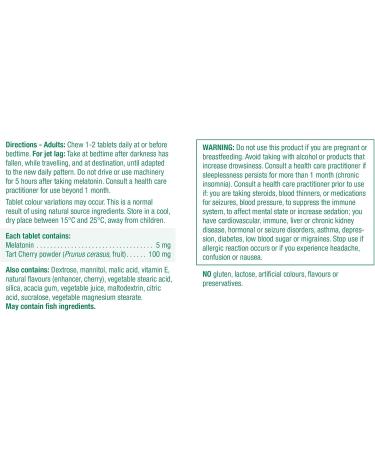 Jamieson Chewable Melatonin with Tart Cherry - Buy Online on GoSupps.com