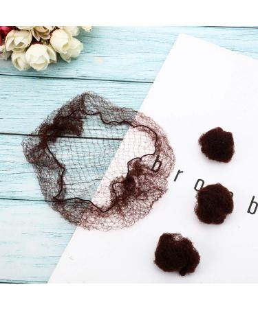 Invisible Elastic Edge Mesh Hair Nets 22 Inch Brown Nylon - 120 Pieces for Hair Bun Making & Ballet Dancer - Buy Online on GoSupps.com