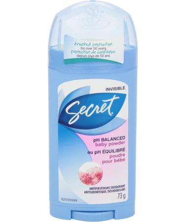 Secret Invisible Solid Antiperspirant and Deodorant Baby Powder 73 g Baby Powder 73g - Buy Online on GoSupps.com