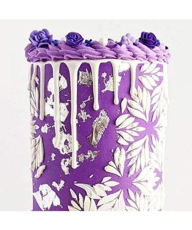 Violet Icing Flowers 30 Count Pack - Small Purple Edible Roses & Lavender Sprinkles by Simply Sucr - Buy Online on GoSupps.com