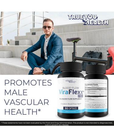 Blood Flow Vira Flexx Pro - Our Best Blood Circulation Supplements - Best Blood Flow Mens Blood Flow Care - Mens Blood Flow Supplement - Blood Circulation Pills for Better Blood Flow Boost Blood Flow - Buy Online on GoSupps.com