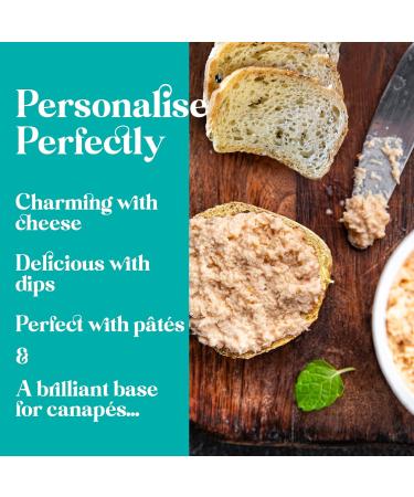 Belle & Wilde Rosemary Artisan Toasts | Handcrafted With No Preservatives Suitable For Vegetarians & 100% Gluten Free | Perfect With Cheese Dips & P t s - Buy Online on GoSupps.com