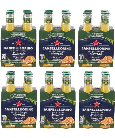 San Pellegrino Aranciata Amara Pack of 48 soft drinks with bitter orange + disposable glass bottle Tonica Rovere 20 cl - Buy Online on GoSupps.com