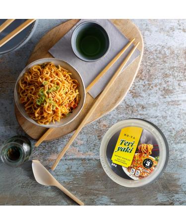 HO-YA Teriyaki Flavoured Ramen Bowls 12 Pack 80g Instant Noodles - Buy Online on GoSupps.com