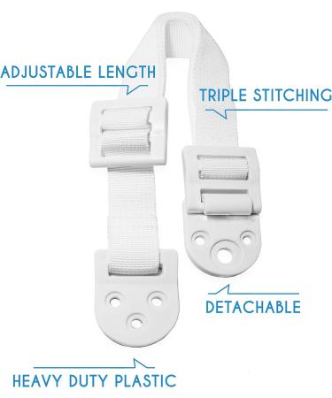 Anti-Tip Tv and Furniture Anchor Strap (2 Pairs) by Boxiki Kids. Black & White Child and Home Safety Strap. Furniture and Tv Drop Prevention Accessory for Child Proofing Your Home. 2 Pairs - Black and White - Buy Online on GoSupps.com