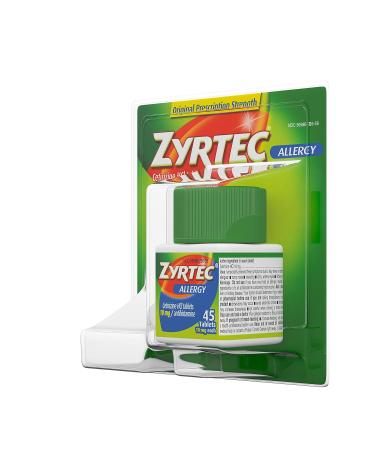 Zyrtec 24-Hour Allergy Relief - 45 Tablets - Buy Online on GoSupps.com