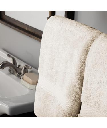 Superior 6-Piece Egyptian Cotton Towel Set | Luxurious Bath Hand & Washcloths - Spa Quality in Cream - Buy Online on GoSupps.com