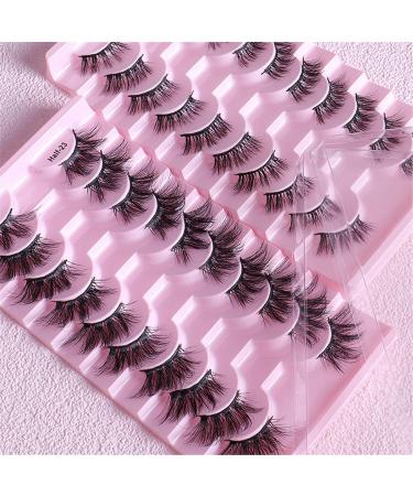 Eyelash Package Trays High Imitation 10 Pairs of Half Eye Eyelashes Grafting Eyelashes Curling Eyelashes Small Eyelash Curler C One Size - Buy Online on GoSupps.com