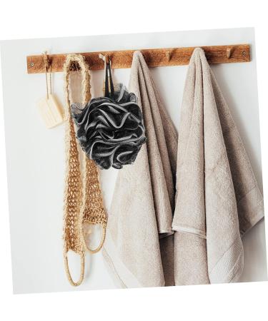 Buy NOLITOY 4pcs Black Bath Balls - Durable Mesh Loofah Scrubber Sponges for Men | Portable Body Wash Solution - Buy Online on GoSupps.com