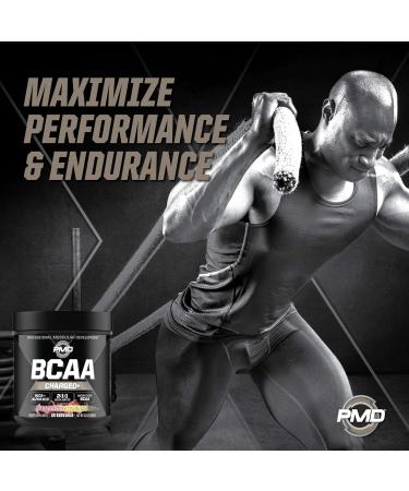 PMD Sports BCAA Charged Amino Acid Drink Mix for Performance Recovery Endurance and Hydration - Increase Muscle Function for Workout and Daily Energy - Strawberry Lemonade (30 Servings) - Buy Online on GoSupps.com