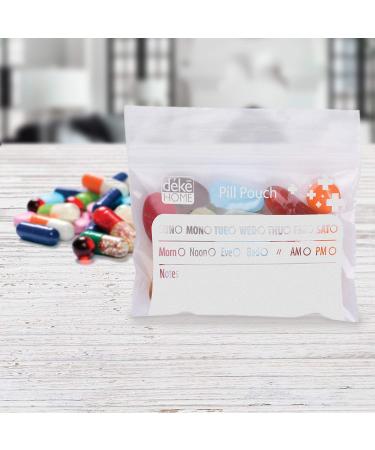 Buy Deke 100 Pack Clear Resealable Travel Pill Packs | 4x2.75 Organizer Pouches for Vitamins & Medications - Portable & Label-Friendly - Buy Online on GoSupps.com