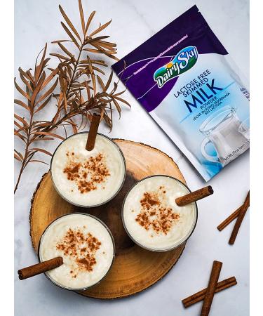 DairySky Lactose-Free Milk Powder - Non-GMO, Fat-Free for Baking & Coffee | Kosher, Protein & Calcium Enriched | Substitute for Liquid Milk - RBST Hormone-Free (16oz) - Buy Online on GoSupps.com