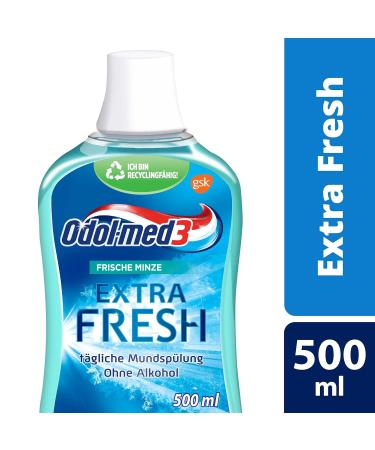 Odol-med3 Mouthwash Extra Fresh 500ml - Alcohol-Free Oral Care | International Shipping - Buy Online on GoSupps.com