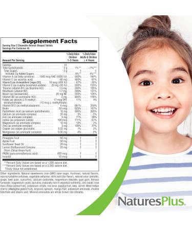 Buy Natures Plus Source of Life Animal Parade Multivitamin - 90 Chewable Tablets | Best Multivitamin for Kids | International Shipping Available - Buy Online on GoSupps.com