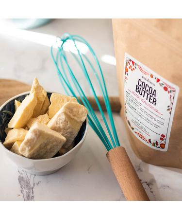 Raw Cocoa Butter 8 oz Block by Better Shea Butter | 100% Pure & Food Grade | Use for Lip Balm, Stretch Marks, Scars, Whipped Body Lotion | Skin & Hair Moisturizer - Buy Online on GoSupps.com