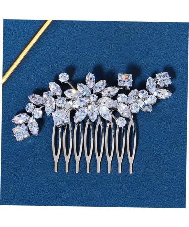 Housoutil Crystal Side Hair Comb Flower Girl Headpiece Wedding Bridal Hair Comb Crystal Hair Accessories Hair Accessories for Prom Combs Wedding Headdress Zircon Hairpin Alloy Bridesmaid - Buy Online on GoSupps.com