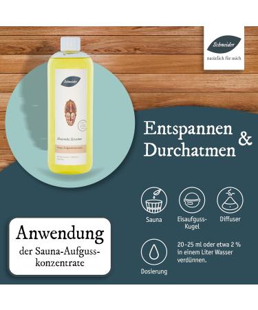 Buy Saunabedarf Schneider Infusion Concentrate Matamba Savanna 1000ml | Premium Sauna Experience Worldwide Shipping - Buy Online on GoSupps.com