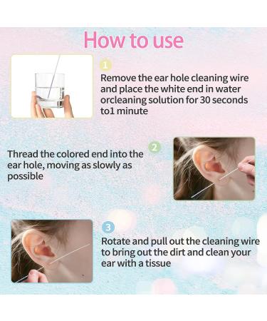Simarro 360 Pcs Ear Hole Cleaner - Disposable Earring Piercing Cleaning Tool for Odor Removal | Multi-color Care Kit for Women & Men - Buy Online on GoSupps.com