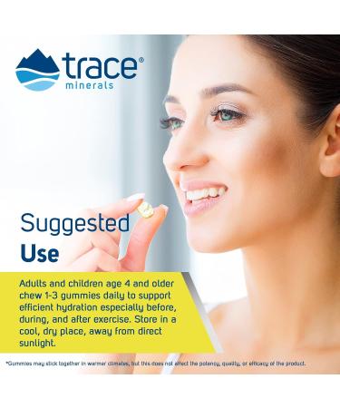 Trace Minerals Electrolyte Stamina Gummies - Vegan Lemon Lime Energy & Endurance Booster (90 Count - Buy Online on GoSupps.com