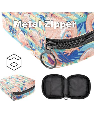 Shop Stylish Storage Bags for Women's Bandages & Menstrual Products - Tropical Flamingo Patterns Portable & Versatile for School & Office - Buy Online on GoSupps.com