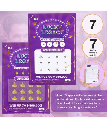 DreamerDays Pregnancy Announcement Scratch Off Cards - Fun Fake Lottery Ticket Reveals for Family & Friends - Buy Online on GoSupps.com