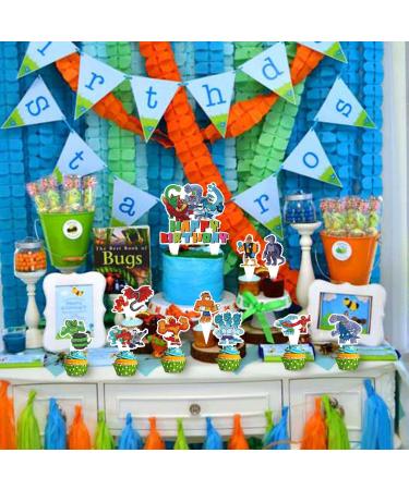 Goo Jit Zu Heroes Birthday Party Cake Topper 37Pcs Cartoon Goo Jit Zu Heroes-themed Birthday Party Supplies Cupcake Decorations for Kids - Buy Online on GoSupps.com