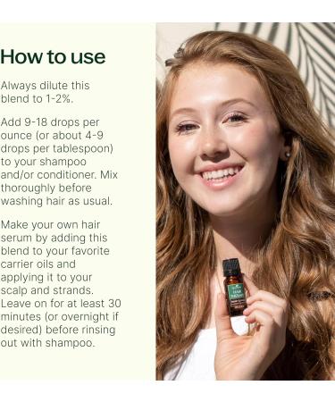 Buy Plant Therapy Hair Therapy Essential Oil Blend 10 mL | Strengthen & Repair Hair | 100% Pure & Undiluted Essential Oil - Buy Online on GoSupps.com