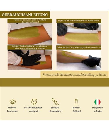 Dermawax 6x Roll-On Olive Wax 100ml - Premium Hair Removal & Body Care Set | International Shipping Available - Buy Online on GoSupps.com