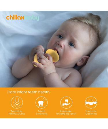 Chillax Teether Toys - Soothing Relief for Baby Teething - Non-BPA Silicone Teethers for Infants 3+ Months - Dishwasher-Safe - Buy Online on GoSupps.com