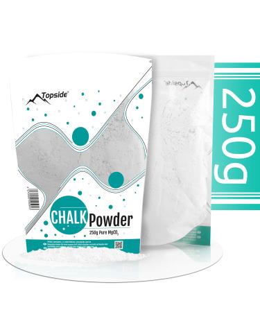 TOPSIDE Chalk Powder - pure magnesium carbonate powder for climbing gym weight training 250g Chalk Powder - Buy Online on GoSupps.com