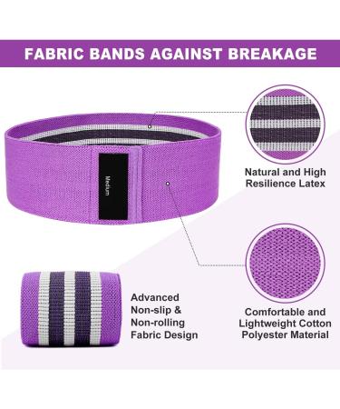Knit Fitness Straps & Resistance Bands for Yoga Strength Training & Gymnastics - Green Purple Black Options Available | Worldwide Shipping - Buy Online on GoSupps.com