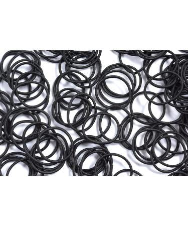 100 PCS Youxuan Small Hair Elastics for Girls - Soft & Comfy Black Rubber Bands - Buy Online on GoSupps.com