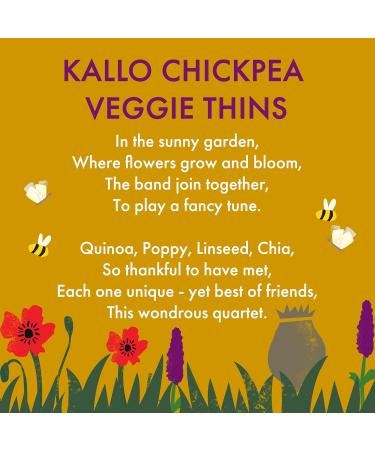 Kallo Mixed Seeds Veggie Thins Crackers | Healthy Snacks High Fibre Gluten Free Plant Protein & Baked |100g Single Pack - Buy Online on GoSupps.com