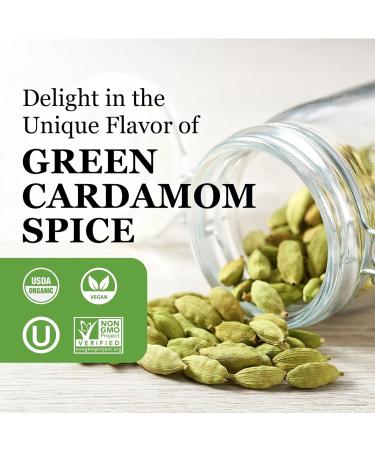 Cardamom Pods Green Premium-Quality Cardamon Vegan Gluten-Free Kosher and Non-GMO Must-Have Spices and Seasonings 120 grams - Minerva Spices - Buy Online on GoSupps.com