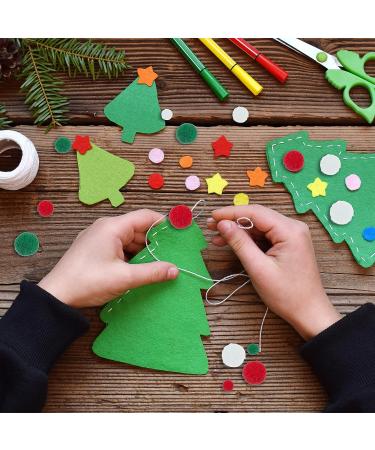 BQTQ 1200 Pieces Christmas Pom Pom Craft Balls for Craft Making and Decorations - White, Green, Red (3 Sizes) - Buy Online on GoSupps.com