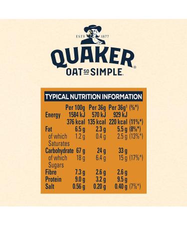 Quaker Oat So Simple Golden Syrup Porridge Sachets 6 x 36g (Case of 8) - Buy Online on GoSupps.com