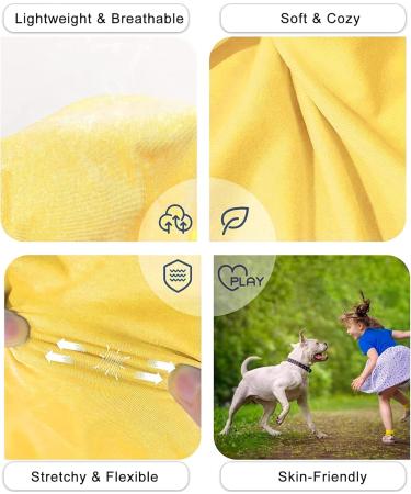 Kickred 2 Pack Summer Dog Shirts | Fast Drying & Breathable Pet Vests for Large & Medium Dogs | Lightweight Stretchy Tank Tops (XXL Grass Green & Lemon Yellow) - Buy Online on GoSupps.com