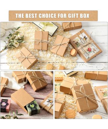 Gersoniel 50 Pcs Kraft Soap Boxes for Homemade Soap Packaging - 3.8 x 2.8 x 1.2 Inch (Kraft Color) - Buy Online on GoSupps.com